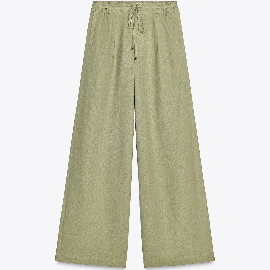 Moudda ZARA - Pantalon Wide Leg - Lin/Viscose & Ceinture - Tunisie 1