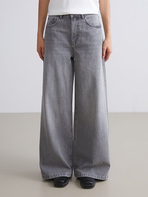 Moudda LC Waikiki - Pantalon jean tissé basique Femme Rodéo grey - Tunisie 2