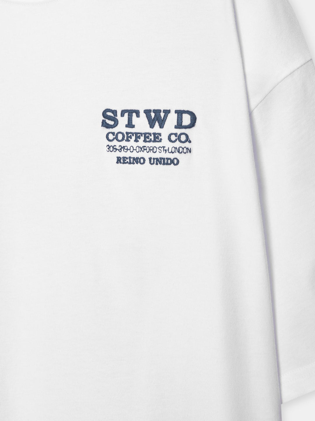 Moudda PULL & BEAR - T-Shirt Demi-Manches Handlines MC04 Blanc - Tunisie 3