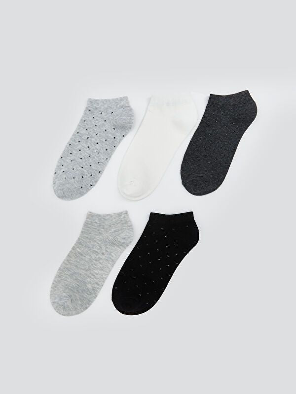 Moudda LC Waikiki - Chaussettes pour sneakers Femme Mélange de gris - Tunisie 1