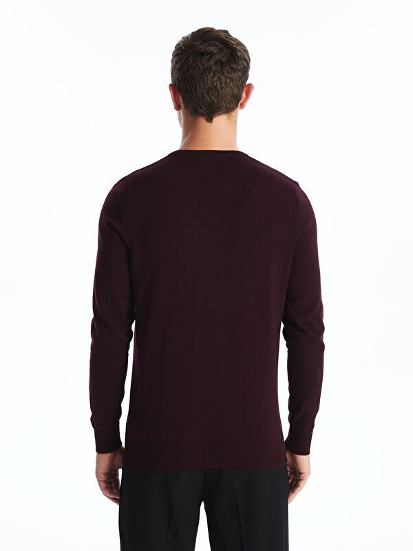 Moudda LC Waikiki - Pull en tricot Homme Bordeaux - Tunisie 5