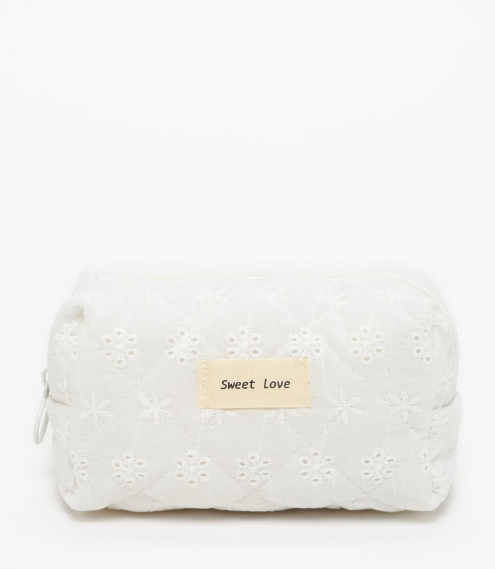 Moudda Lefties - Nécessaire Beauty - Matelassé & Broderie Anglaise - Tunisie 1