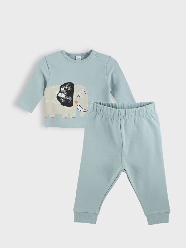 Moudda LC Waikiki - Ensemble manches longues Garçon Bleu pastel - Tunisie 1