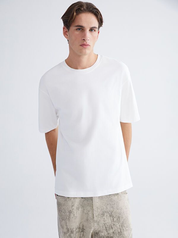 Moudda LC Waikiki - T-shirt basique manches courtes en jersey - Tunisie 1