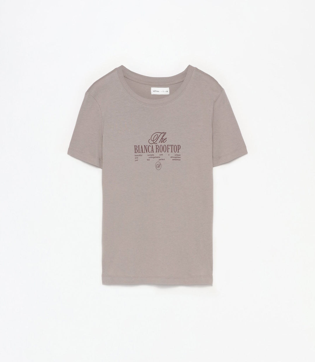 Moudda Lefties - T-Shirt - Col Rond & Imprimé Prix - Tunisie 1