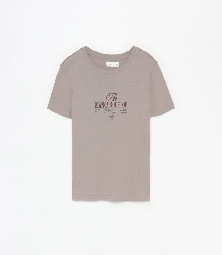 Moudda Lefties - T-Shirt - Col Rond & Imprimé Prix - Tunisie 1