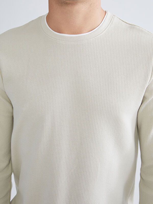 Moudda LC Waikiki - Sweatshirt jersey basique Homme Pierre - Tunisie 3