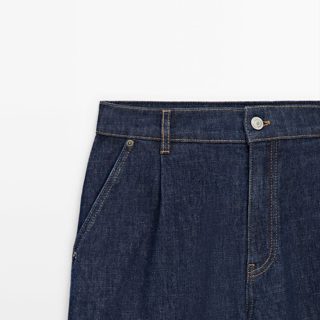 Moudda Massimo Dutti - Jean taille haute jambe large plissé - Tunisie 3
