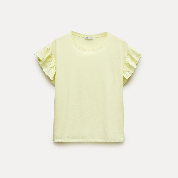 Moudda ZARA - T-shirt volants en coton standard - Tunisie 1