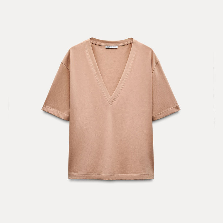 Moudda ZARA - T-shirt Coton Basique Manches Courtes - Tunisie 2