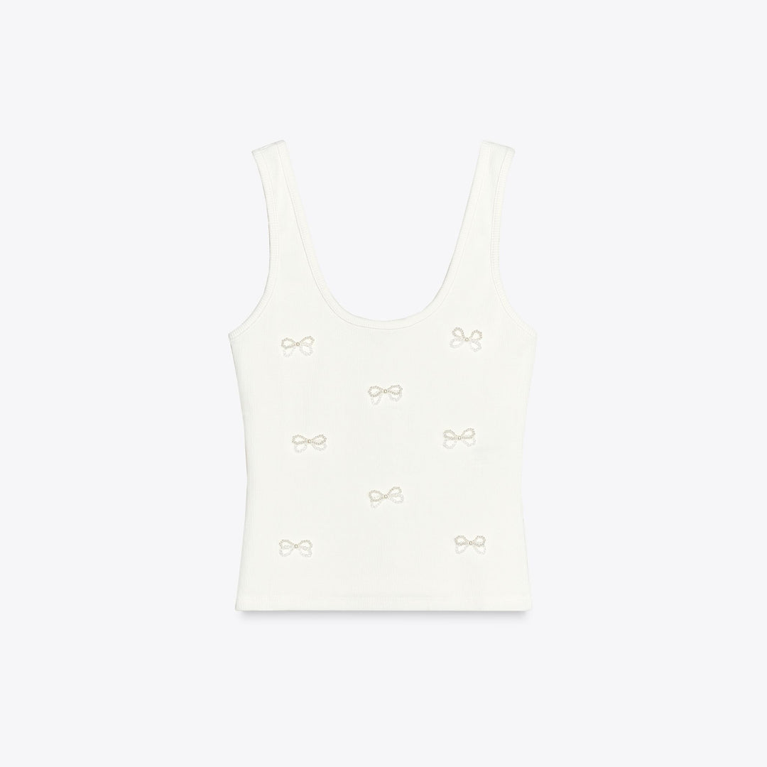 Moudda ZARA - T-Shirt - Strass & Nœuds - Tunisie 1