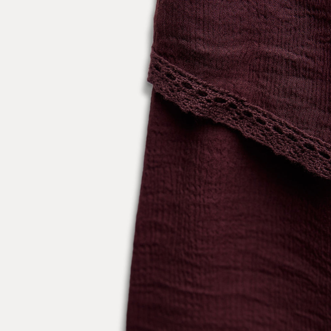 Moudda ZARA - Robe Mini Viscose - Taille Élastique & Dentelle - Tunisie 4