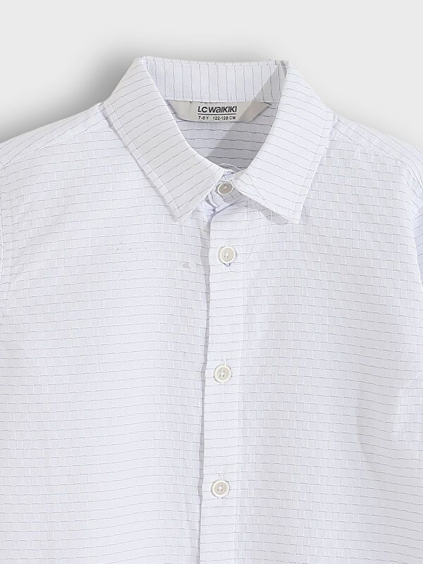 Moudda LC Waikiki - Chemise tissée manches longues Garçon Ecru - Tunisie 4