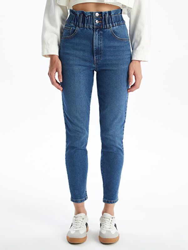 Moudda LC Waikiki - Pantalon tissé denim Femme Rodéo mid indigo - Tunisie 2