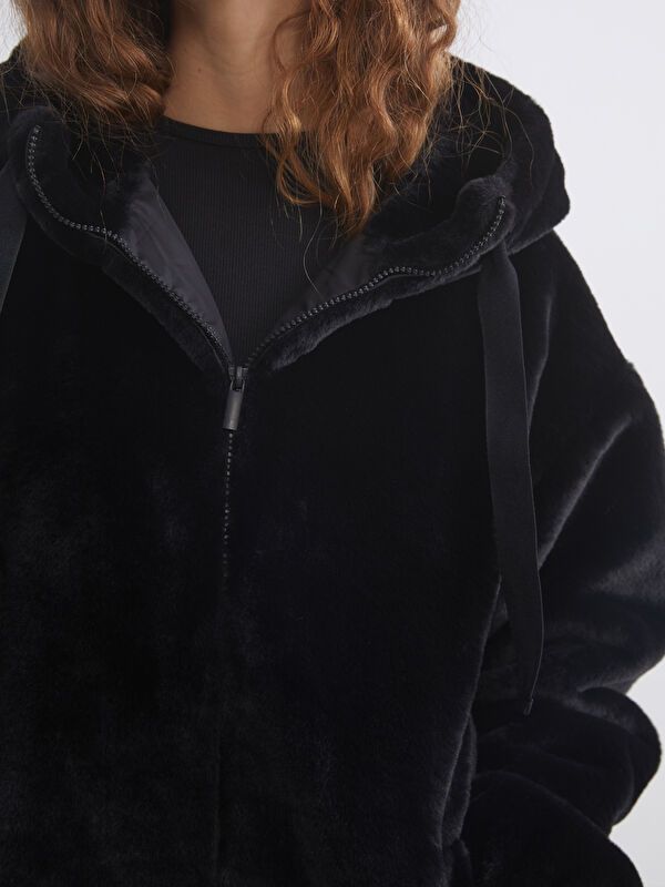 Moudda LC Waikiki - Manteau effet laine Femme Noir - Tunisie 3