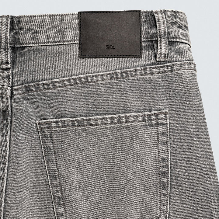 Moudda ZARA - Pantalon Denim Gris - Ceinture (Reworking Classics) - Tunisie 4