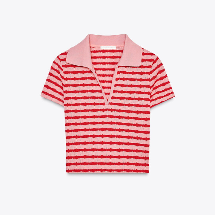 Moudda ZARA - T-Shirt Polo - Jacquard & Col Rond - Tunisie 1