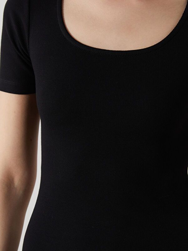 Moudda LC Waikiki - Robe manches courtes en jersey pour Femme - Tunisie 3