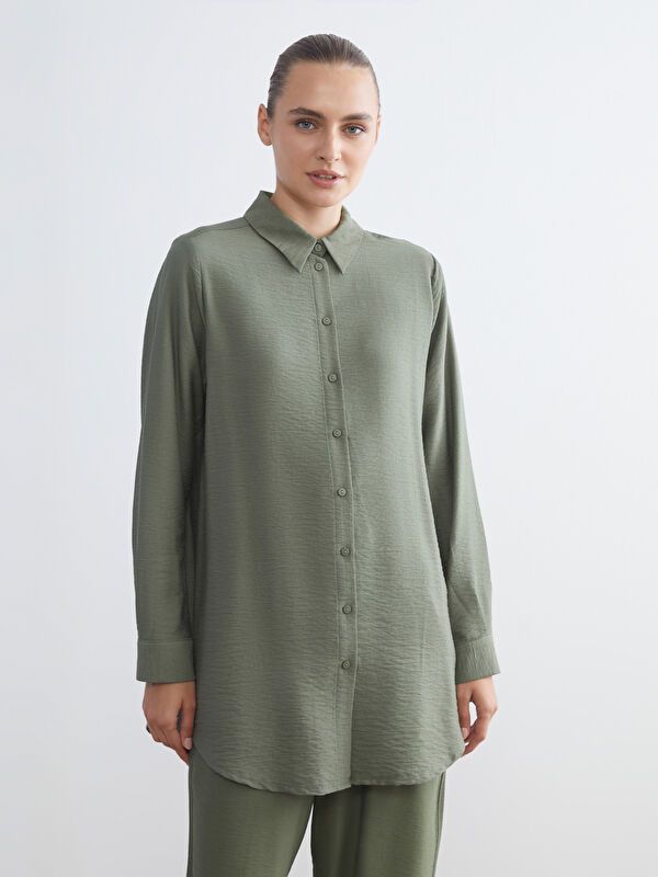 Moudda LC Waikiki - Tunique à manches longues Femme Kaki - Tunisie 1