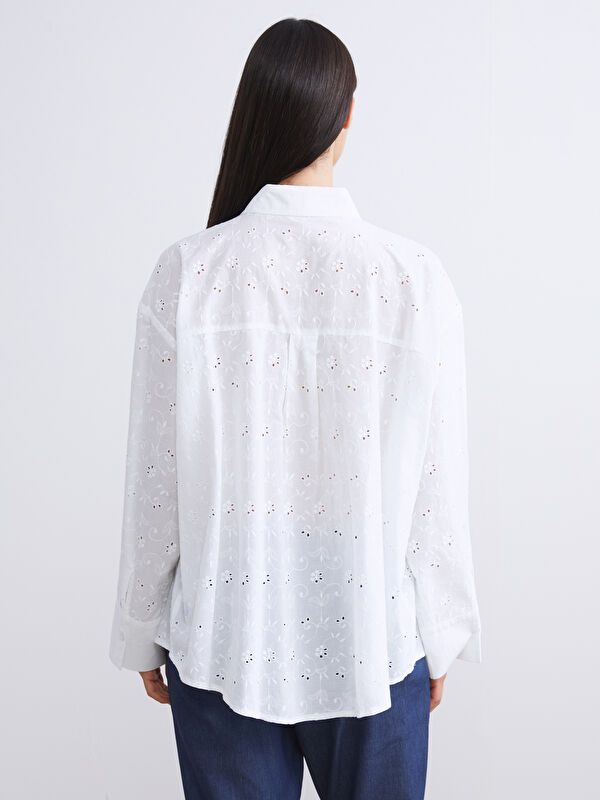 Moudda LC Waikiki - Tunique tissée manches longues Femme Ecru - Tunisie 4