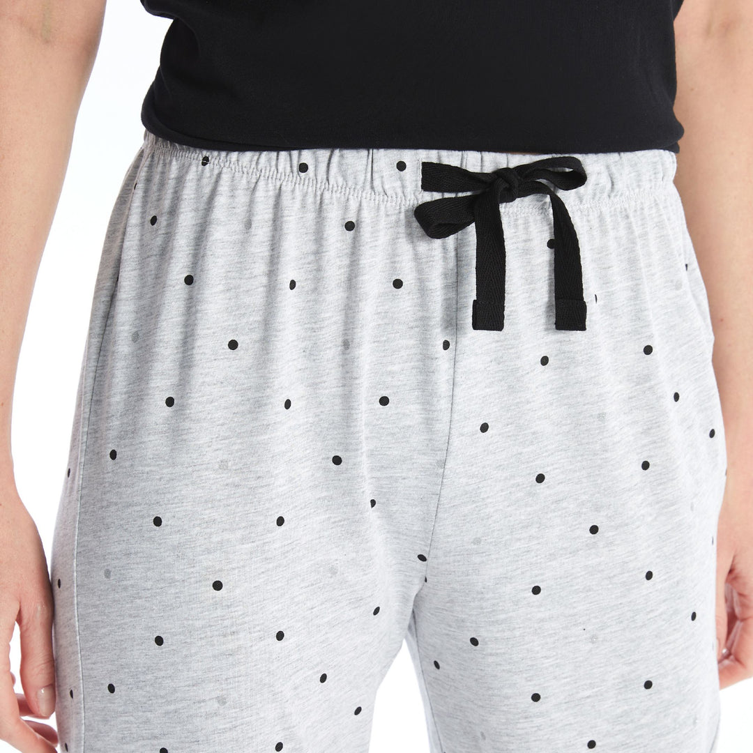 Moudda LC Waikiki - Bas de pyjama en jersey Femme Mélange gris à - Tunisie 3