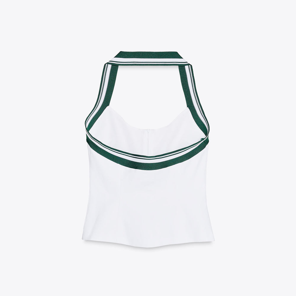 Moudda ZARA - Top Coton Élastique - Halter & Côtes - Tunisie 2