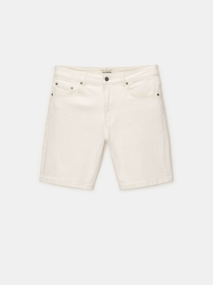 Moudda PULL & BEAR - Bermuda Denim Slim Basique - Tunisie 4