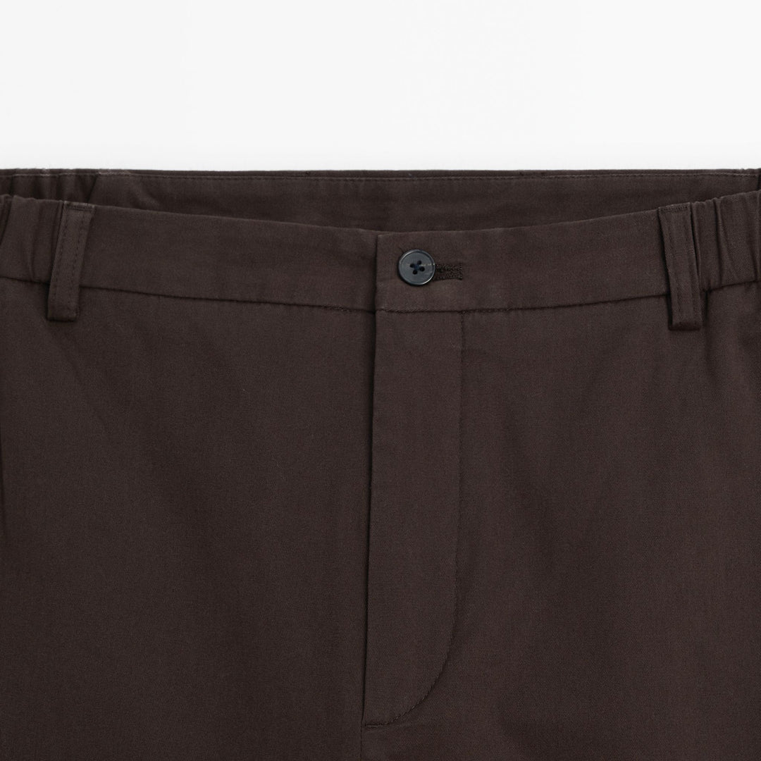 Moudda Massimo Dutti - Pantalon sergé brossé détail taille coupe fuselée - Tunisie 7