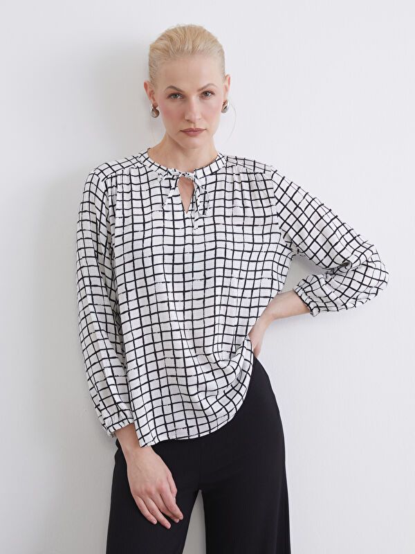 Moudda LC Waikiki - Chemisier (blouse) imprimé manches longues en tissu pour Femme - Tunisie 1