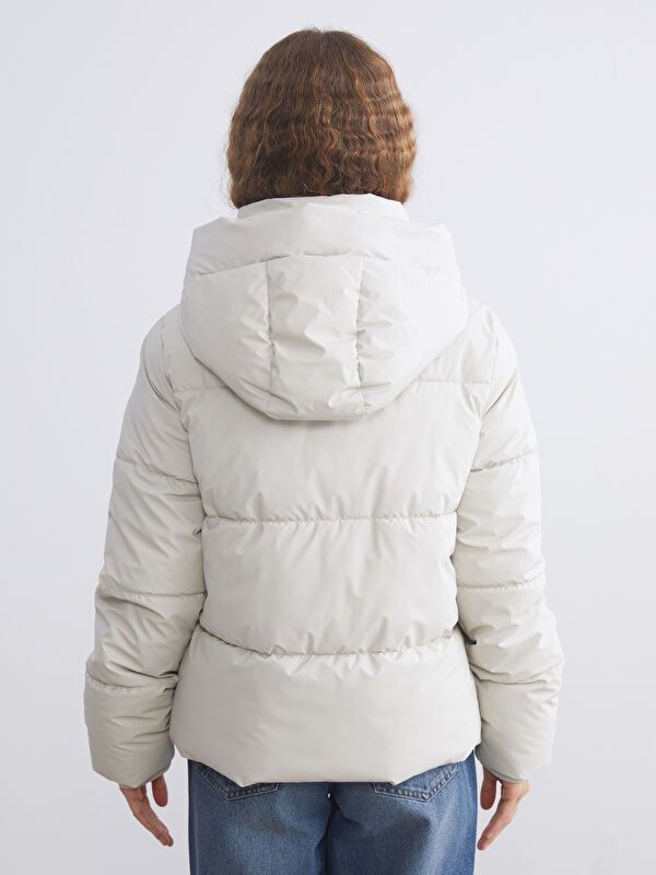 Moudda LC Waikiki - Manteau matelassé en nylon Femme Beige clair - Tunisie 5