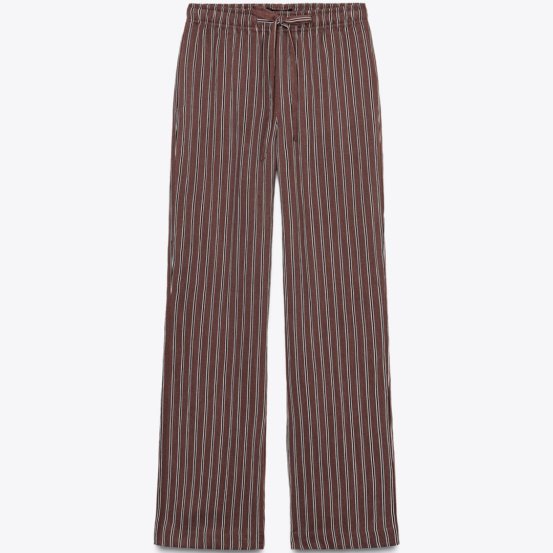 Moudda ZARA - Pantalon Droit Tencel - Cordon Taille - Tunisie 1