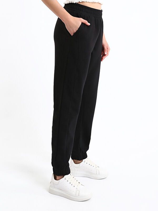 Moudda LC Waikiki - Pantalon en jersey Femme Noir - Tunisie 4