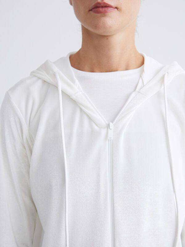 Moudda LC Waikiki - Cardigan jersey Femme Ecru - Tunisie 3