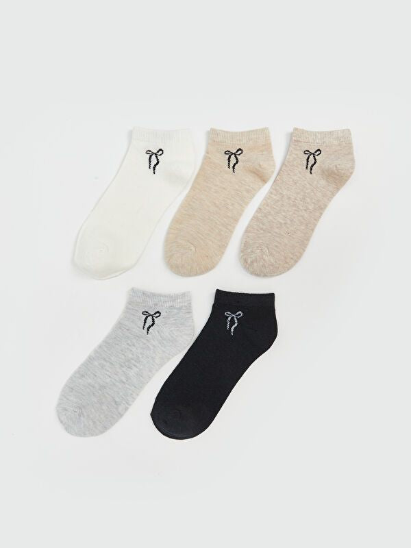 Moudda LC Waikiki - Chaussettes pour sneakers Femme Ecru - Tunisie 1