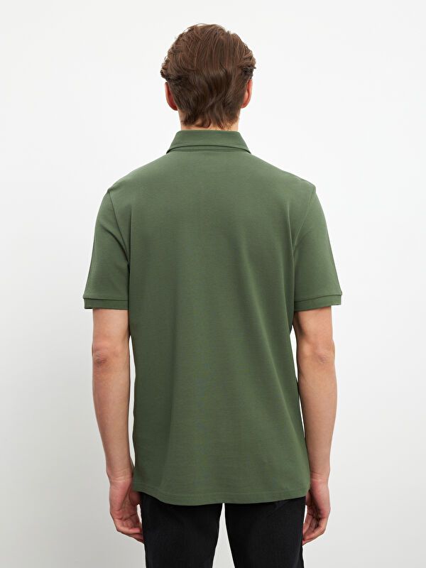Moudda LC Waikiki - T-shirt col polo basique manches courtes en jersey pour Homme - Tunisie 4