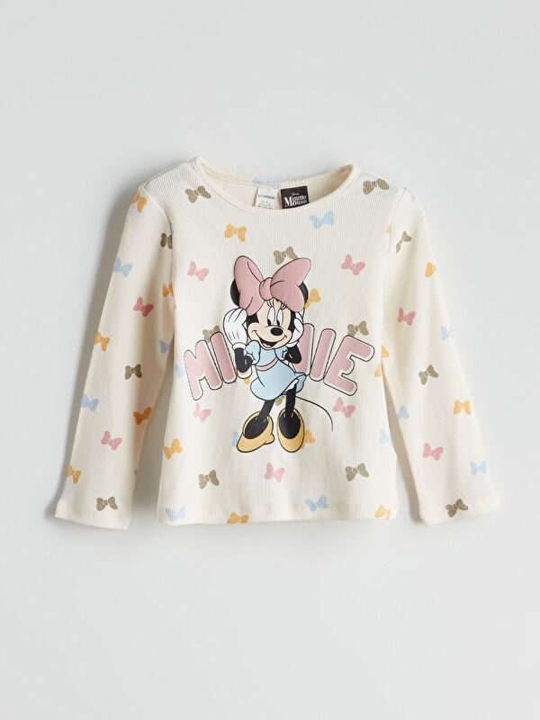 Moudda LC Waikiki - Body jersey manches longues licence Fille Imprimé écru - Tunisie 1