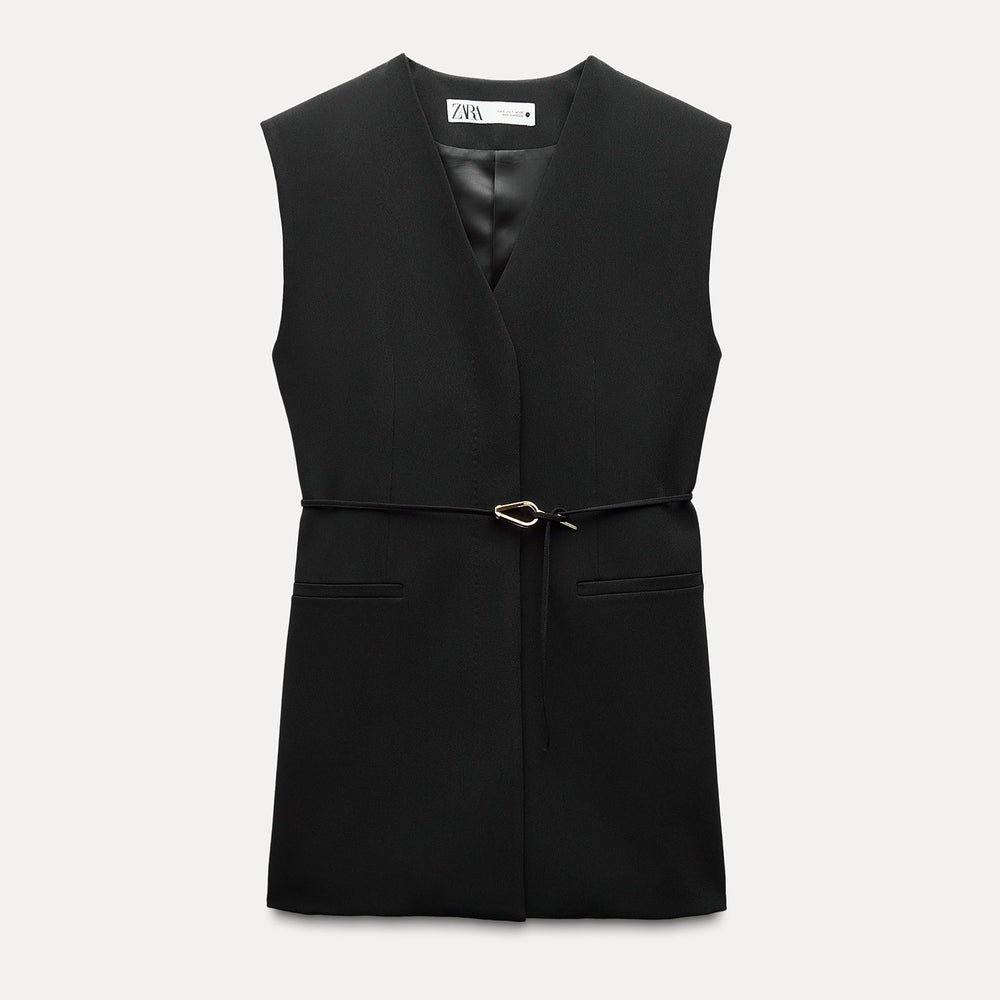Moudda ZARA - Combinaison 556 gilet ceinturé boucle dorée - Tunisie 2