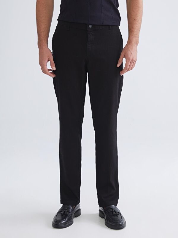Moudda LC Waikiki - Pantalon chino tissé moyen Homme Noir - Tunisie 2