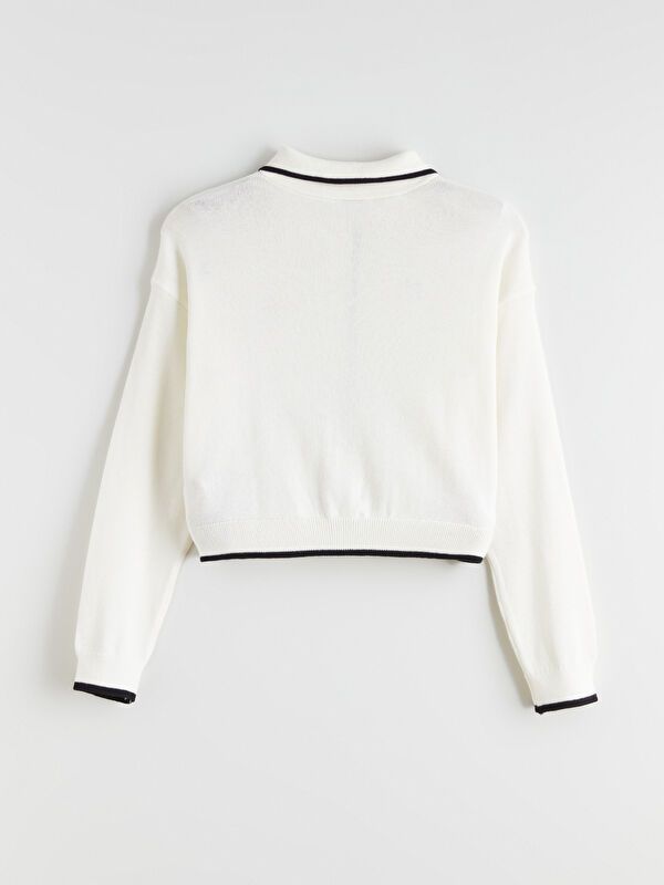 Moudda LC Waikiki - Cardigan en tricot Fille Ecru - Tunisie 3