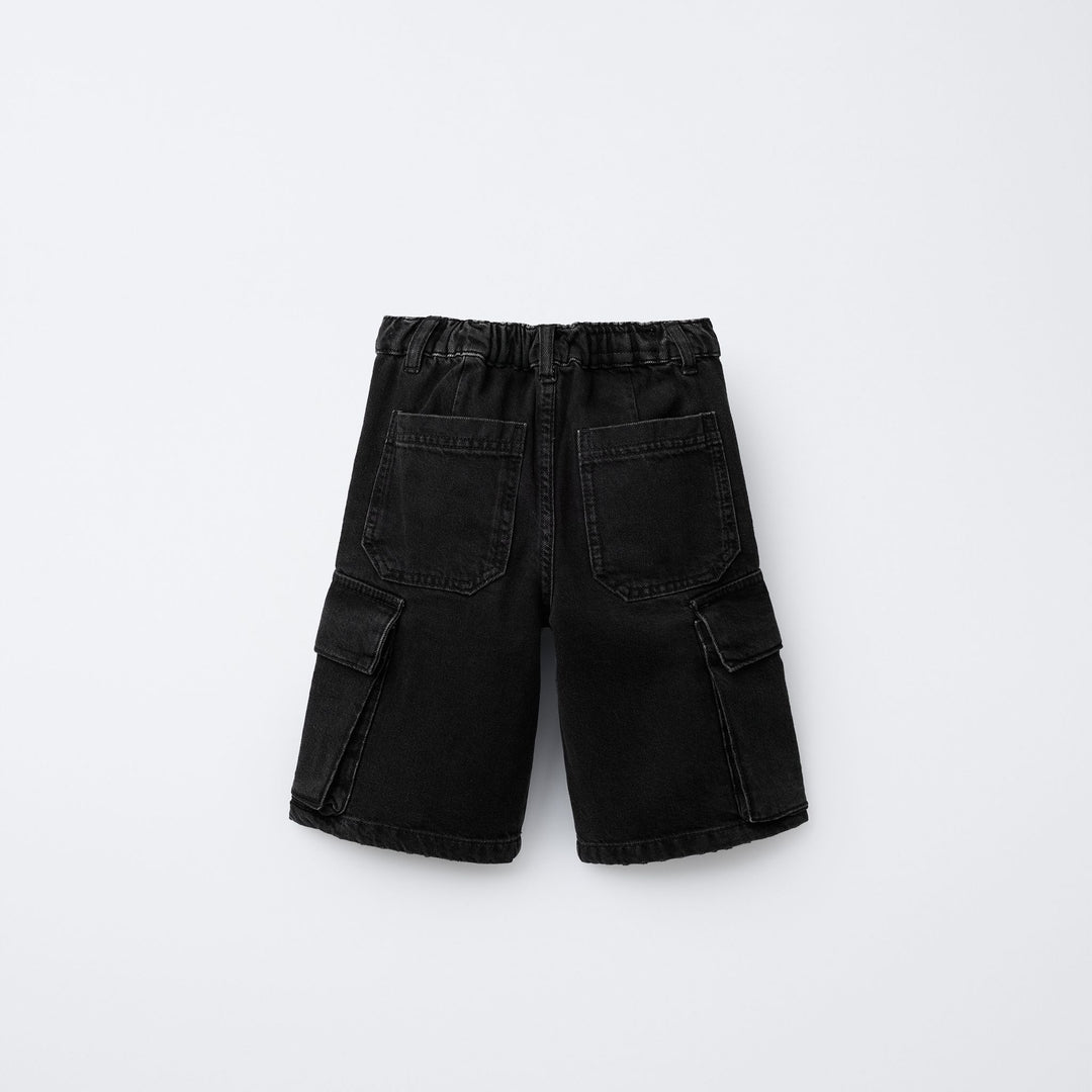 Moudda ZARA - Bermuda Denim - Multicargo Noir (Street) - Tunisie 2