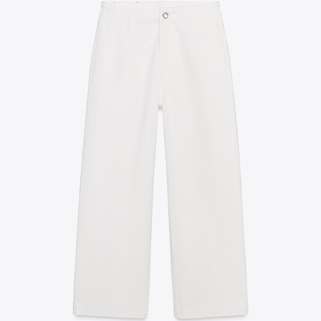 Moudda ZARA - Pantalon Cropped - Écru - Tunisie 1