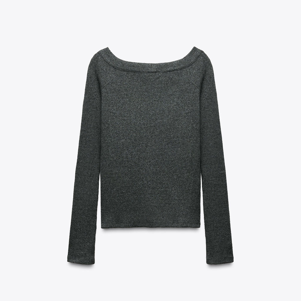 Moudda ZARA - Cardigan Off-Shoulder - Côtes Soft Touch - Tunisie 2