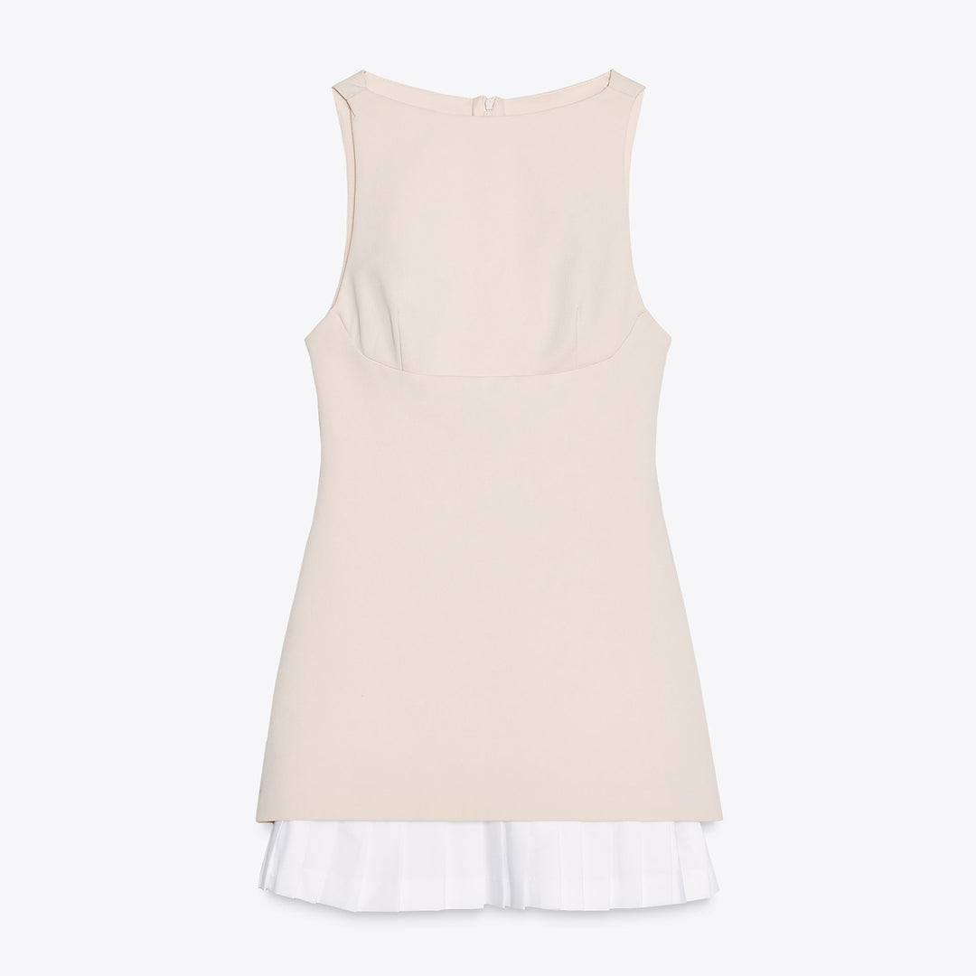 Moudda ZARA - Robe Courte Laine Froide - Manches Courtes & Plis - Tunisie 1