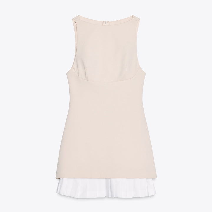 Moudda ZARA - Robe Courte Laine Froide - Manches Courtes & Plis - Tunisie 1