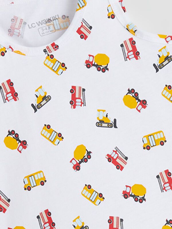 Moudda LC Waikiki - Débardeur en jersey Garçon Imprimé blanc - Tunisie 3