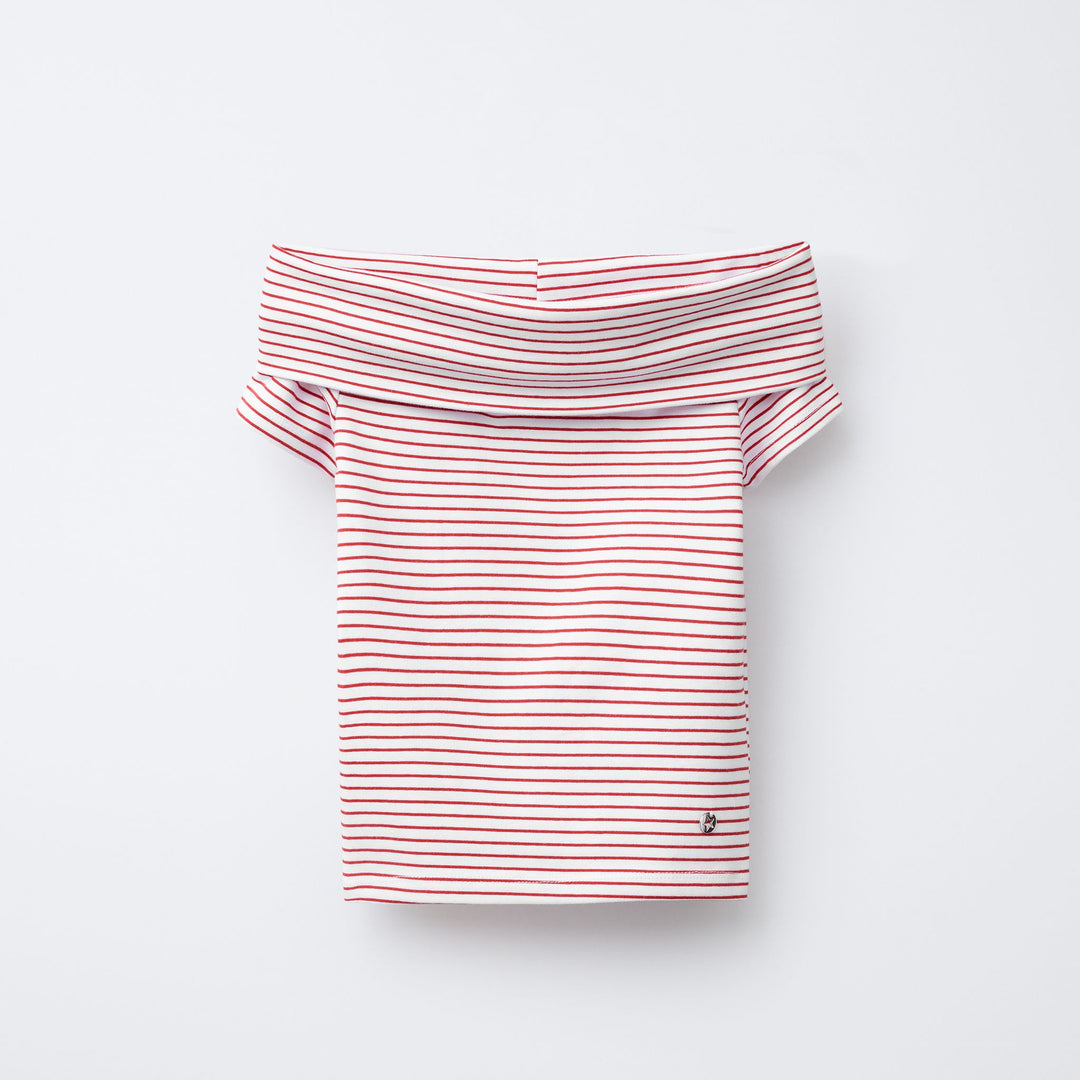 Moudda ZARA - T-Shirt Off-Shoulder - Rayures - Tunisie 1