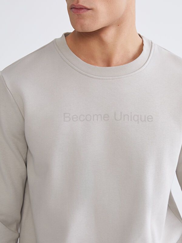 Moudda LC Waikiki - Sweat-shirt basique en jersey imprimé pour Hommes - Tunisie 3