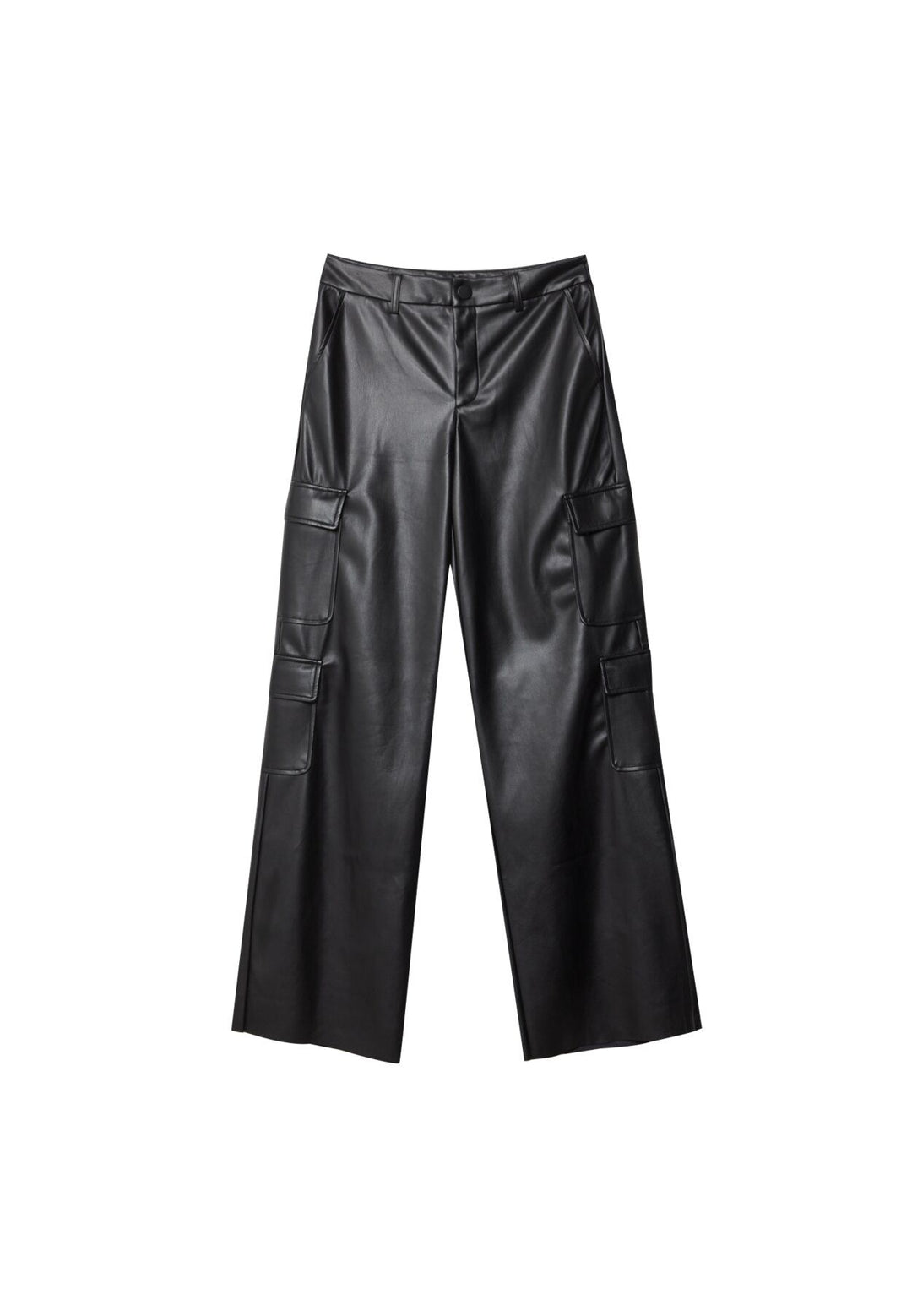 Moudda STRADIVARIUS - Pantalon Cargo en Simili Cuir Multi-Poches - Tunisie 1