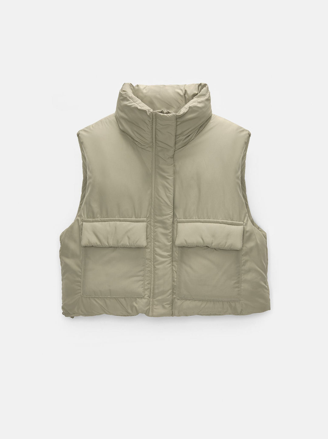 Moudda PULL & BEAR - Gilet Puffy Nylon Court Basique - Tunisie 4