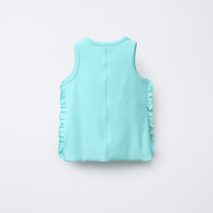 Moudda ZARA - T-Shirt Enfant - Côtes, Manches Courtes, Volant & Détail - Tunisie 2